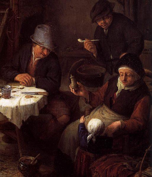 Adriaen van ostade Peasant Family in a Cottage Interior China oil painting art